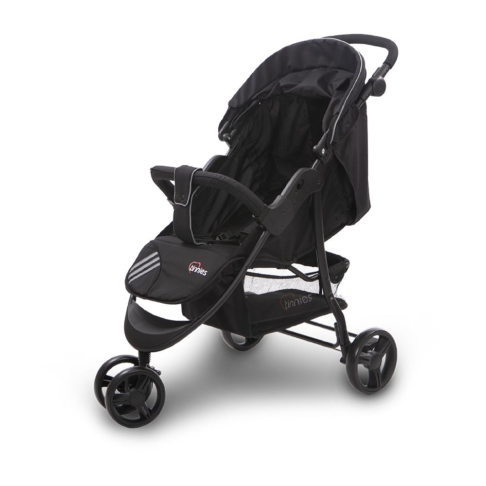 Tinnies Baby 3 Wheeler Stroller Black