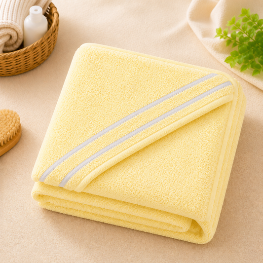 Baby Hooded Bath Towel Yellow
