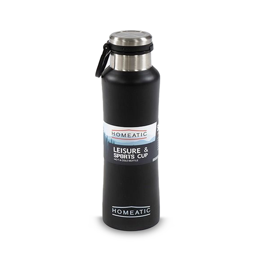Homeatic Steel Water Bottle 550ML Black