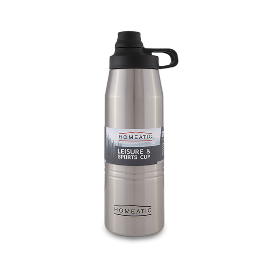 Homeatic Steel Water Bottle 900ML Silver