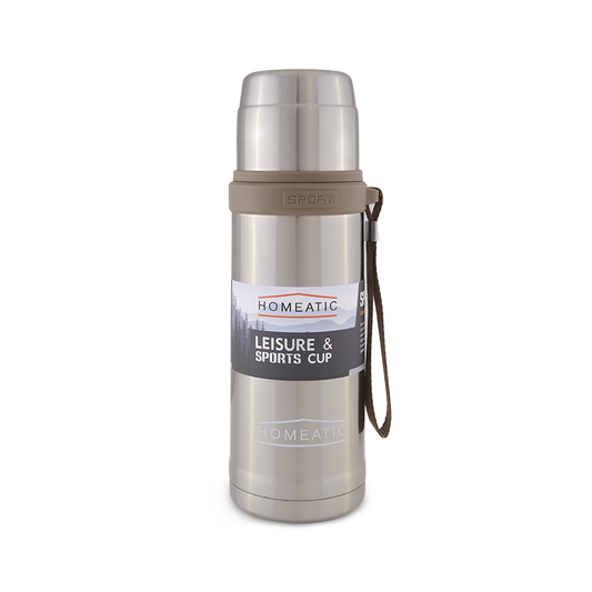 Homeatic Steel Water Bottle 600ML Silver