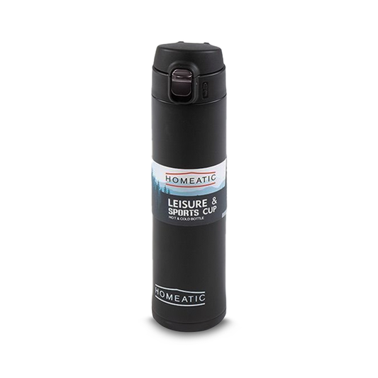 Homeatic Steel Water Bottle 500ML Black