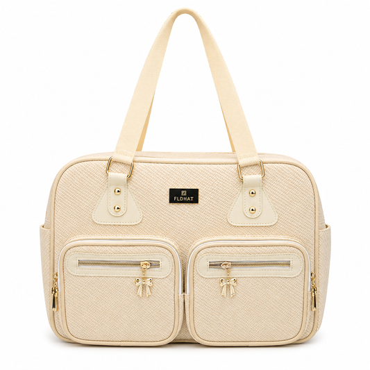 Mother & Baby Fldht Diaper Bag Off-White Large