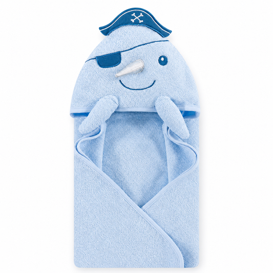 Hooded Baby Bath Towel Blue