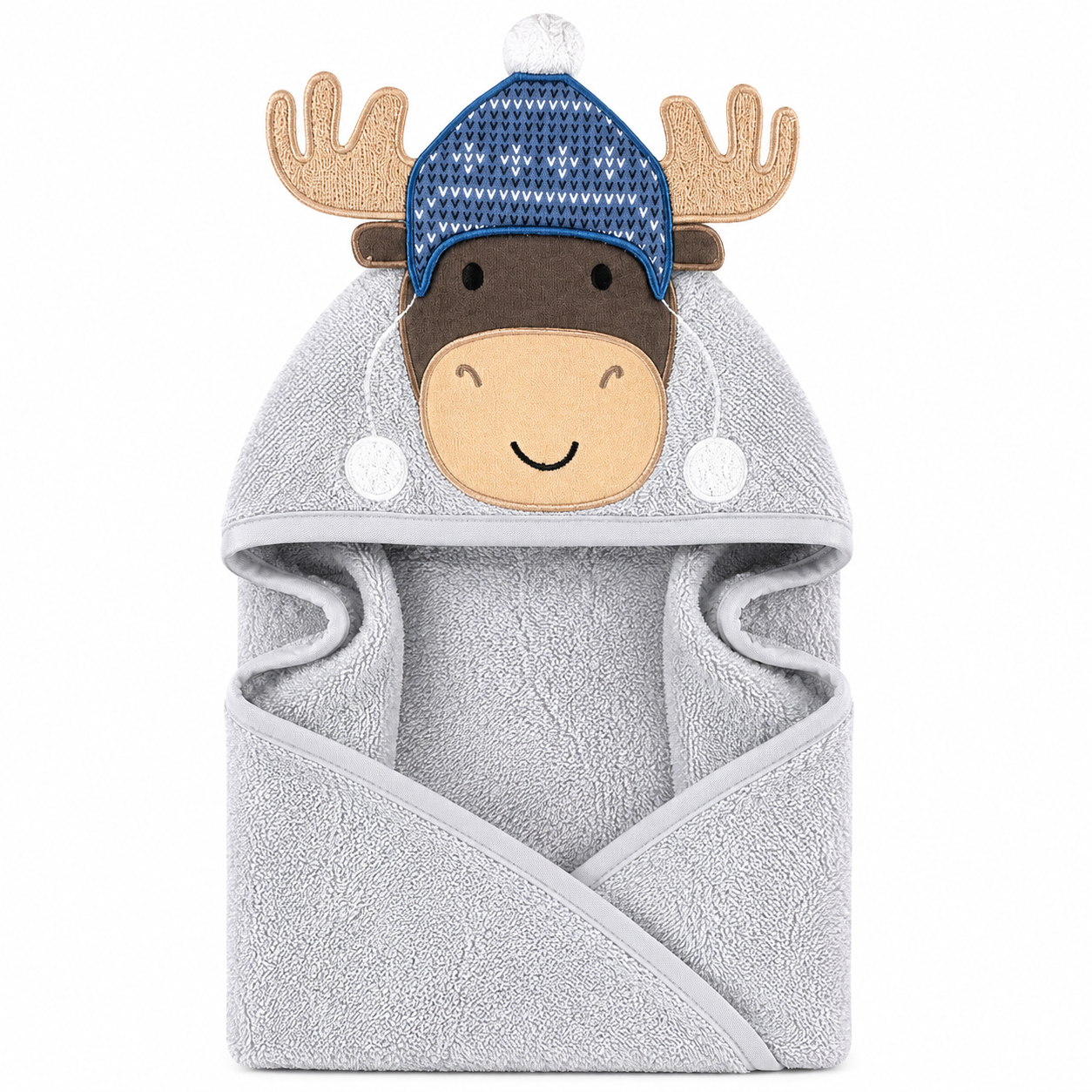 Hooded Baby Bath Towel White