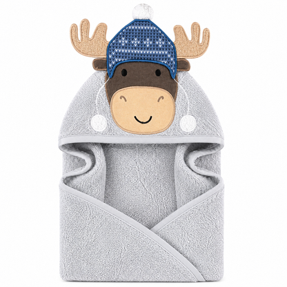Hooded Baby Bath Towel White